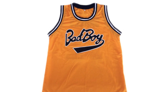 Biggie Smalls Jersey #72 Bad Boy Notorious Big New Basketball Yellow Stitched by My store basketball
