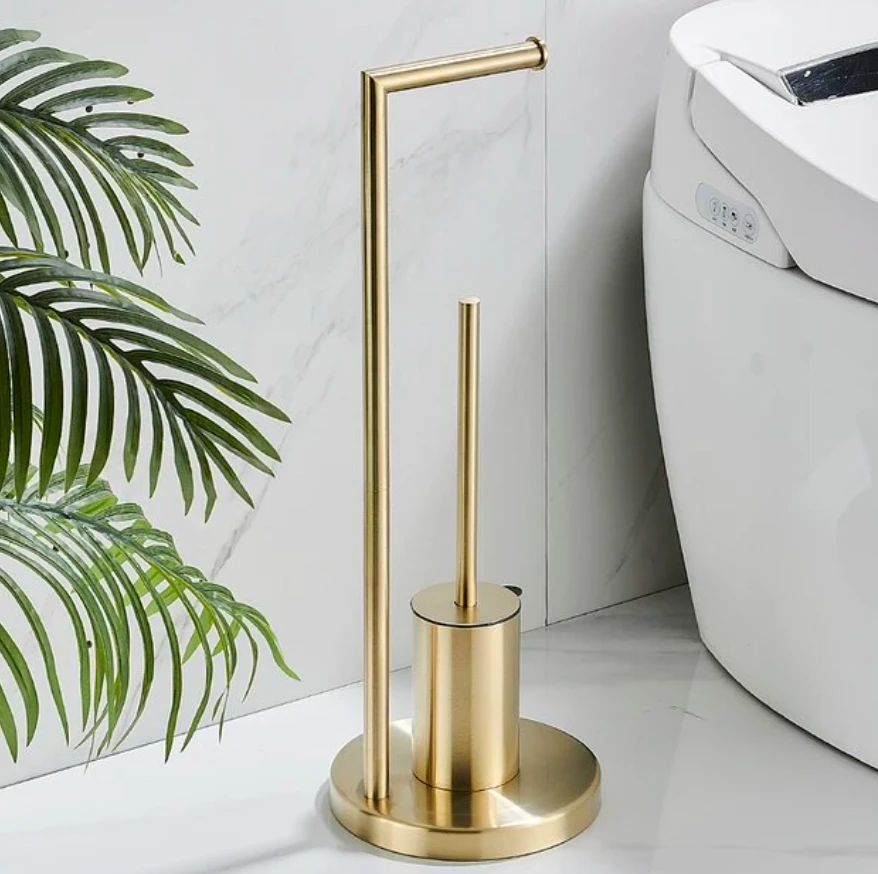 Astra Toilet Paper Holder with Brush Bowlift by Bowlift