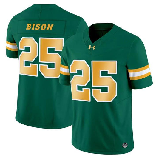 Bison Jersey #25 North Dakota State Bison Vapor Limited Stitched Green by My Store NCAA Football Jerseys
