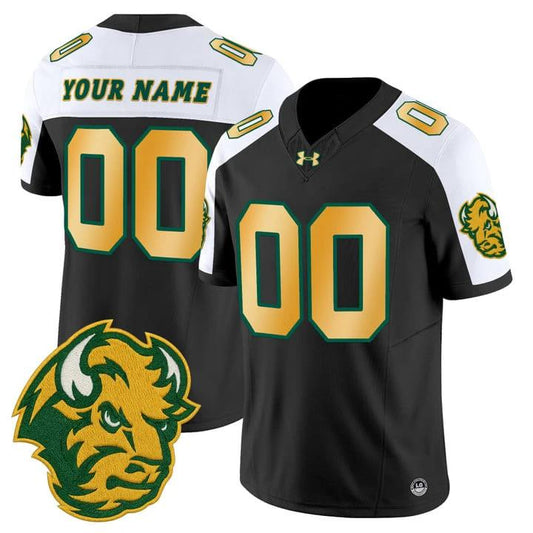 Custom North Dakota State Bison Jersey Name, Number Limited Stitched Black Alter by My Store NCAA Football Jerseys