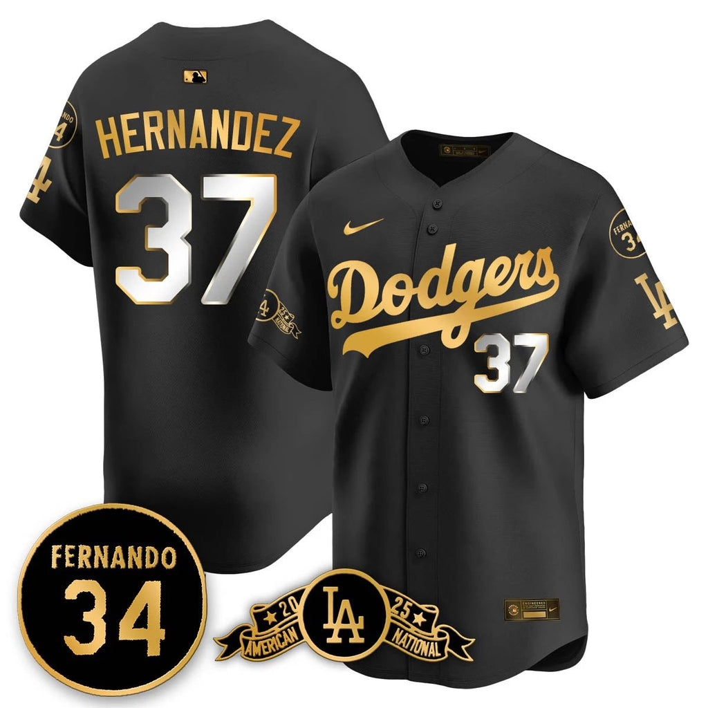 Los Angeles Dodgers 2025 National League Champions Jersey - All Stitched by Los Angeles Dodgers