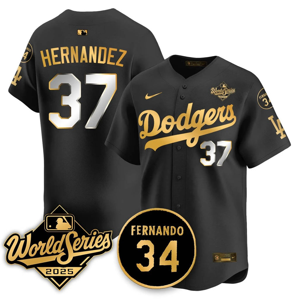 Los Angeles Dodgers 2025 National League Champions Jersey - All Stitched by Los Angeles Dodgers