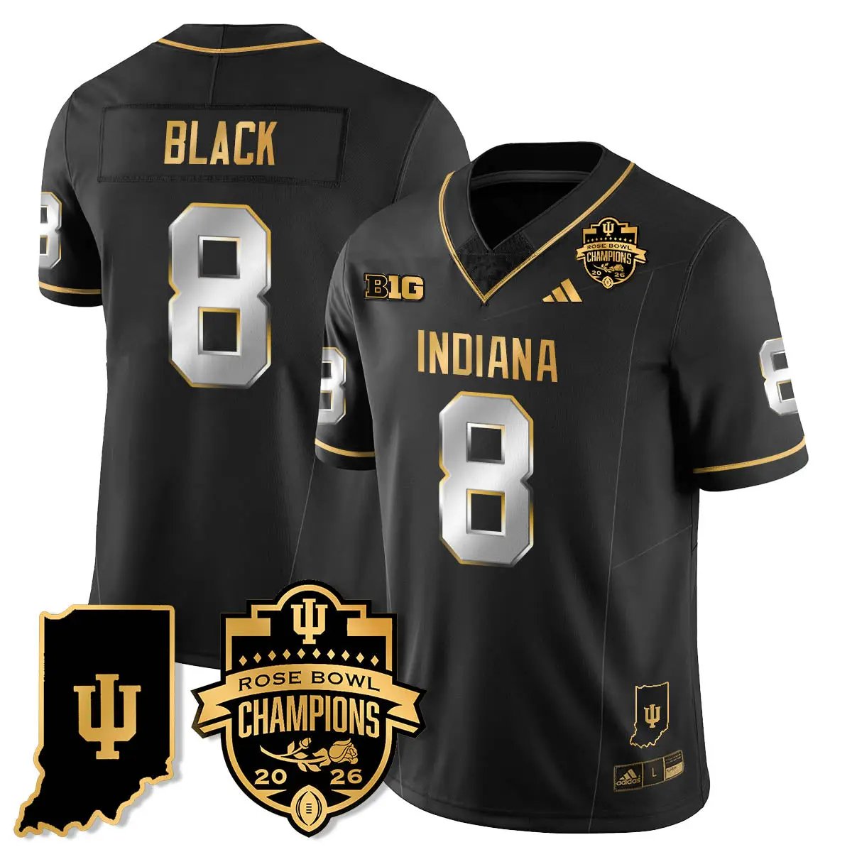 IND Vapor Limited Football Gold Jersey - Rose Bowl Champions by Indiana Hoosiers