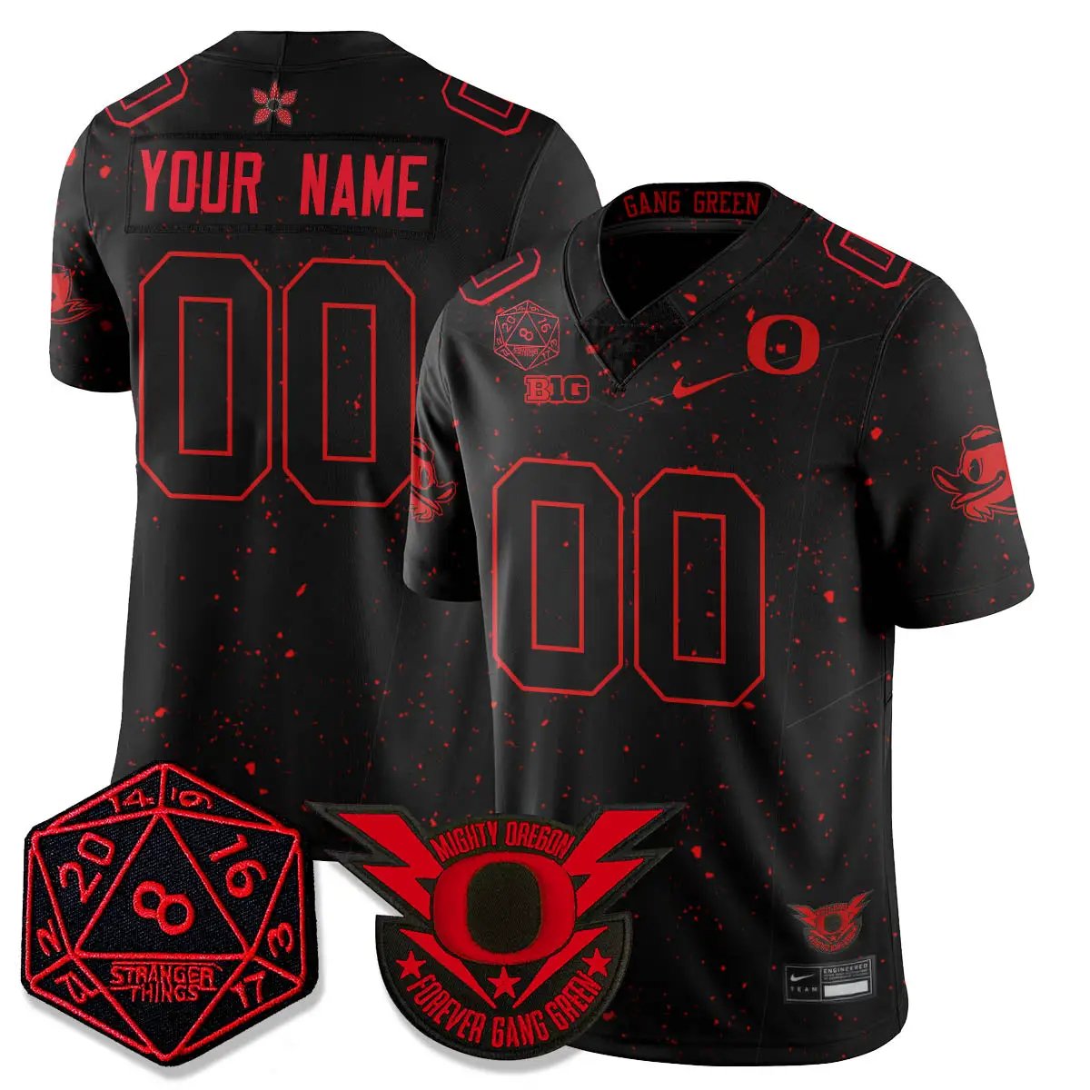 ORE Stranger Things Vapor Limited Custom Jersey by Oregon Ducks