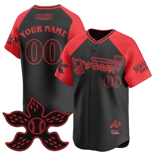 Atlanta Braves Stranger Things 2025 Limited Custom Jersey - All Stitched by Atlanta Braves