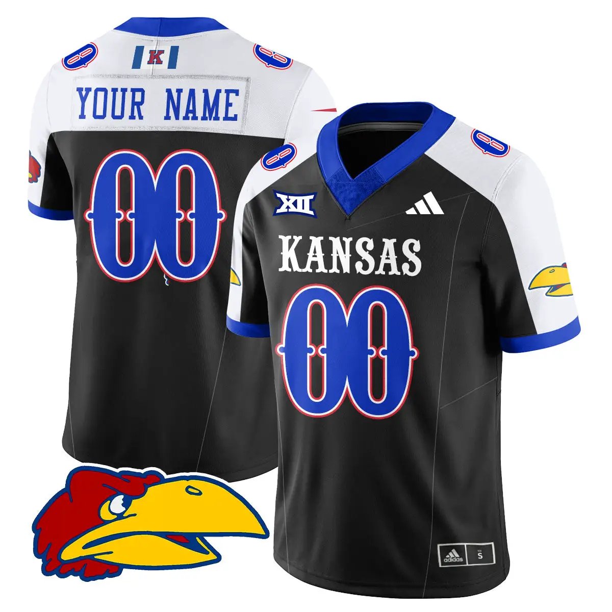 Custom KJ Football 2025 Limited Jersey by Kansas Jayhawks