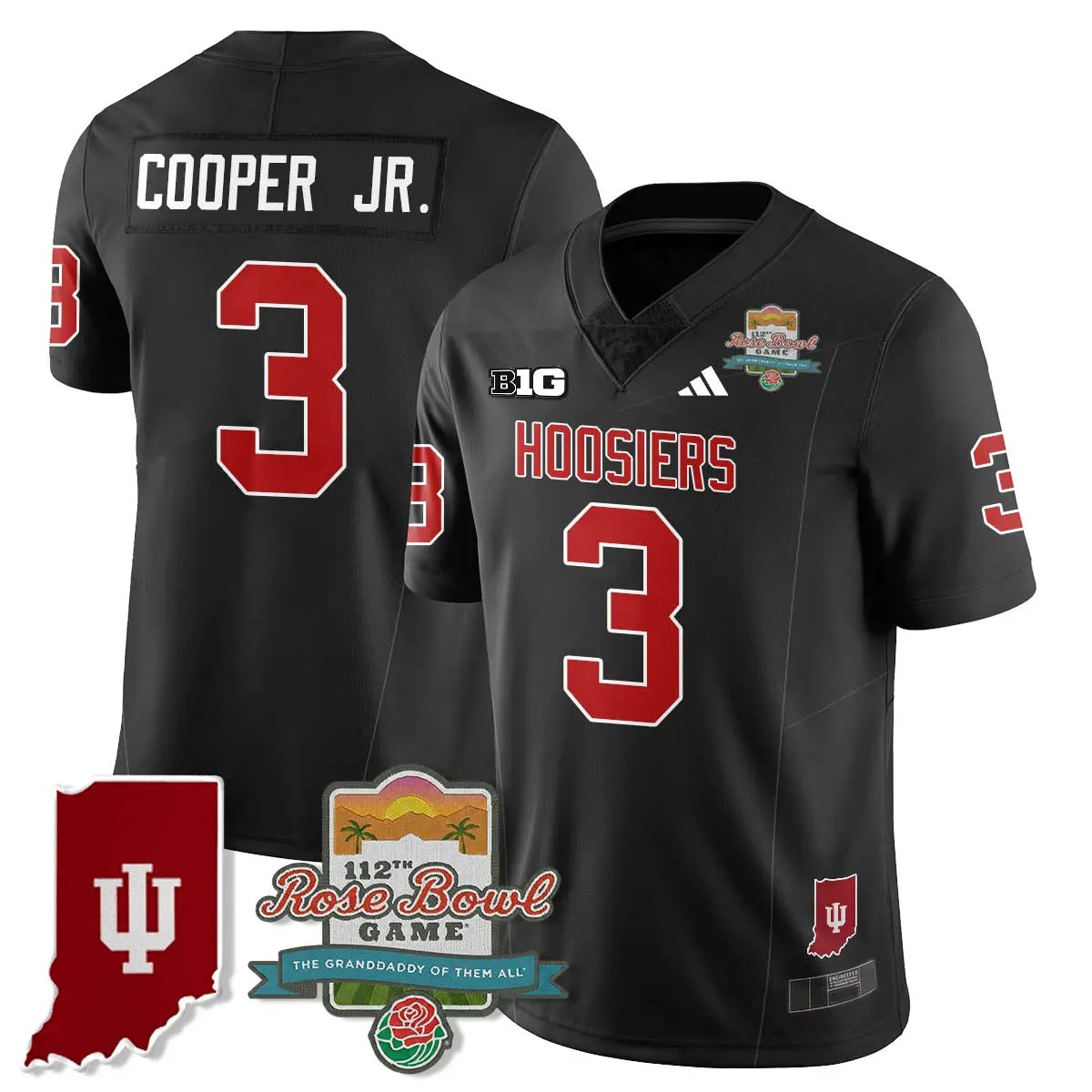 IND Vapor Limited Football Jersey - Rose Bowl 112th by Indiana Hoosiers
