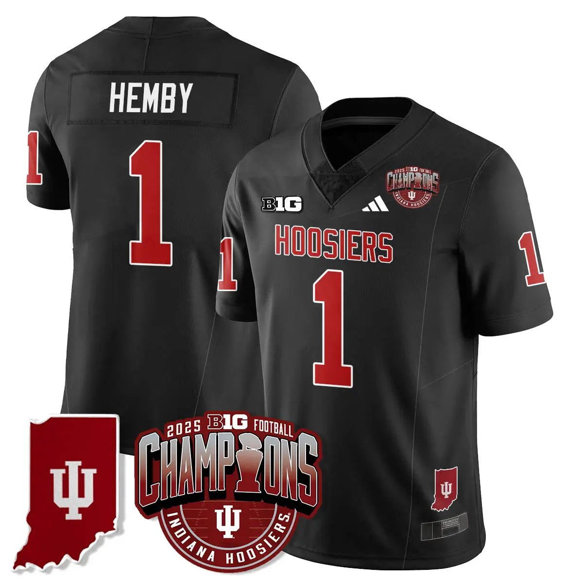 IND Vapor Limited Football Jersey - Big 10 Champions by Indiana Hoosiers