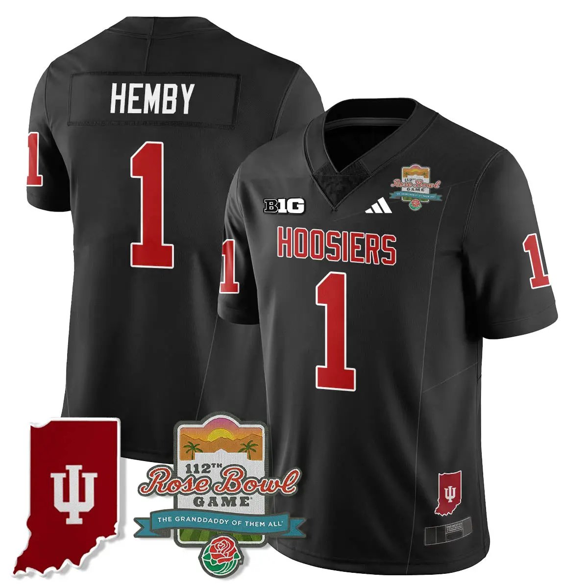 IND Vapor Limited Football Jersey - Rose Bowl 112th by Indiana Hoosiers