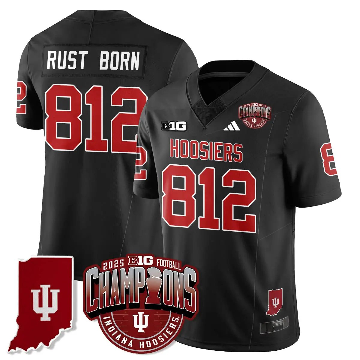 IND Vapor Limited Football Jersey - Big 10 Champions by Indiana Hoosiers