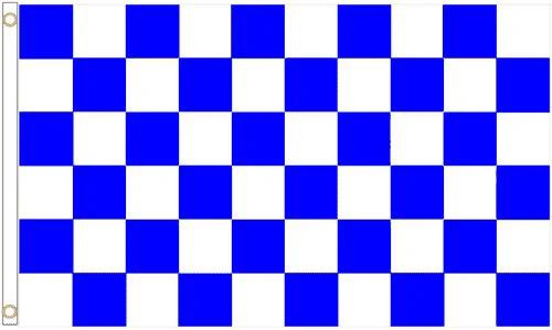 Blackburn Rovers Check Flag 3x5ft Banner polyester by flagsjustdoit