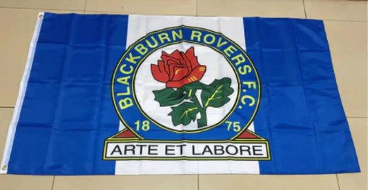 Blackburn Rovers Football Club Flag Blue 3x5ft Banner polyester by flagsjustdoit