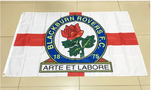 Blackburn Rovers Football Club Flag-3x5ft Banner-100% polyester by flagsshop
