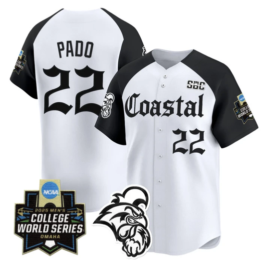 Blagen Pado Jersey #22 Coastal Carolina 2025 World Series Gothic Edition by My Store