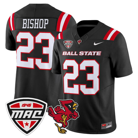 Blaine Bishop Jersey #23 Ball State Cardinals 2025 Limited Stitched by My Store NCAA Football Jerseys