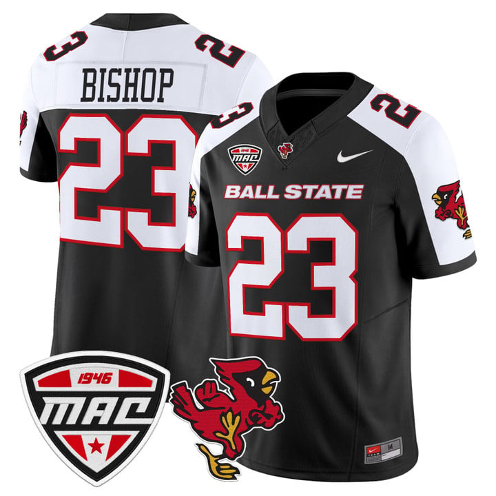 Blaine Bishop Jersey #23 Ball State Cardinals 2025 Limited Stitched by My Store NCAA Football Jerseys