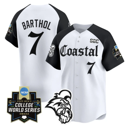 Blake Barthol Jersey #7 Coastal Carolina 2025 World Series Gothic Edition by My Store