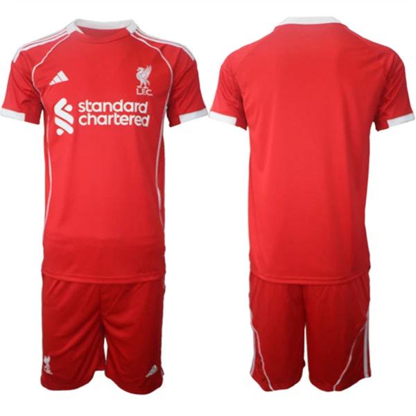 Blank Jersey Liverpool Red Home 2025 Soccer Suit by Soccer Jersey