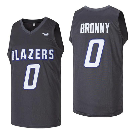 Blazers #0 Bronny Basketball Jersey Black by My store basketball
