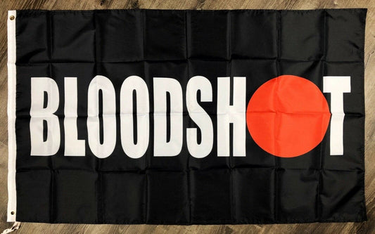 Bloodshot_Comic Flag 3x5 ft Black Logo Banner Valiant Comics Man-Cave Garage by flagsjustdoit