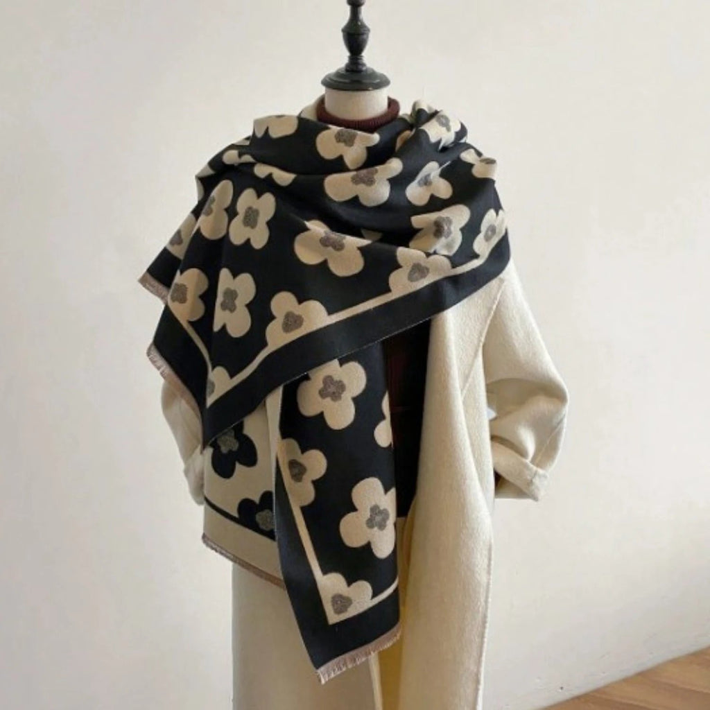 Bloom Classic Floral Winter Scarf by Casa & Beyond