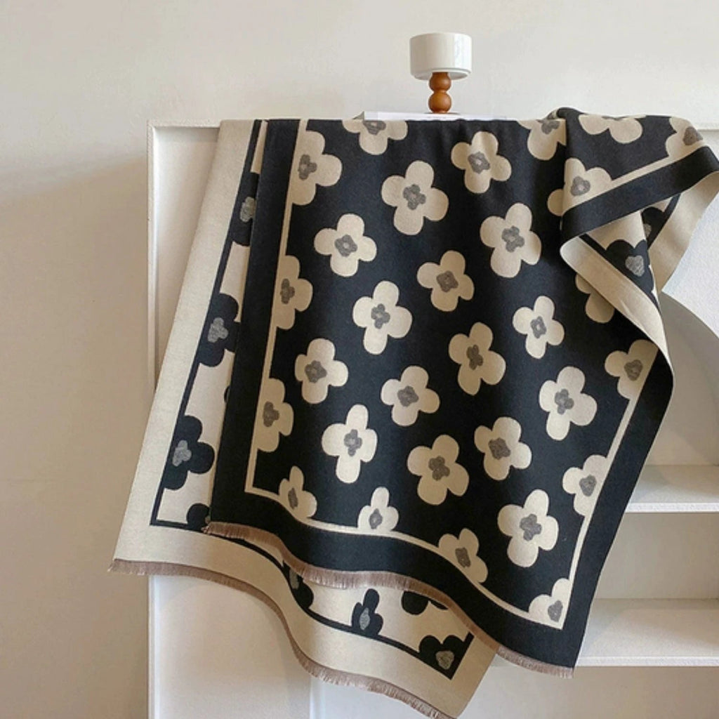 Bloom Classic Floral Winter Scarf by Casa & Beyond