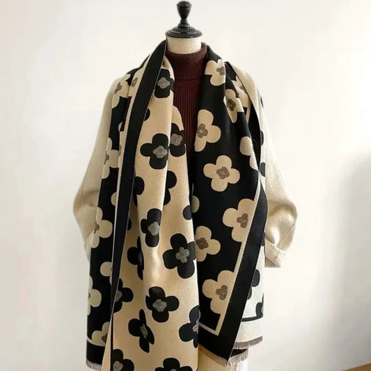Bloom Classic Floral Winter Scarf by Casa & Beyond
