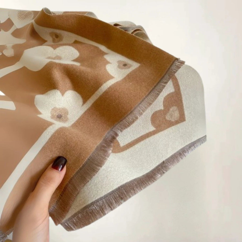 Bloom Classic Floral Winter Scarf by Casa & Beyond