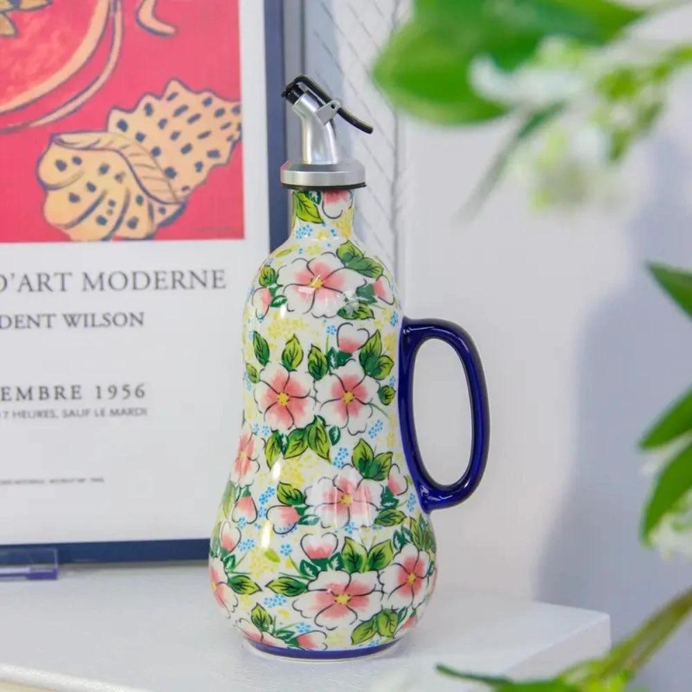 Bloom Pour Ceramic Oil Dispenser by Casa & Beyond