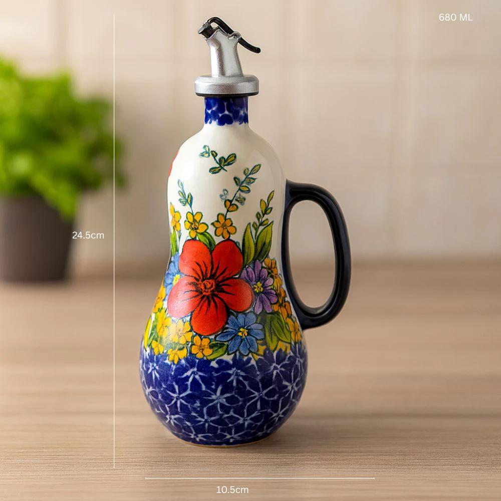 Bloom Pour Ceramic Oil Dispenser by Casa & Beyond