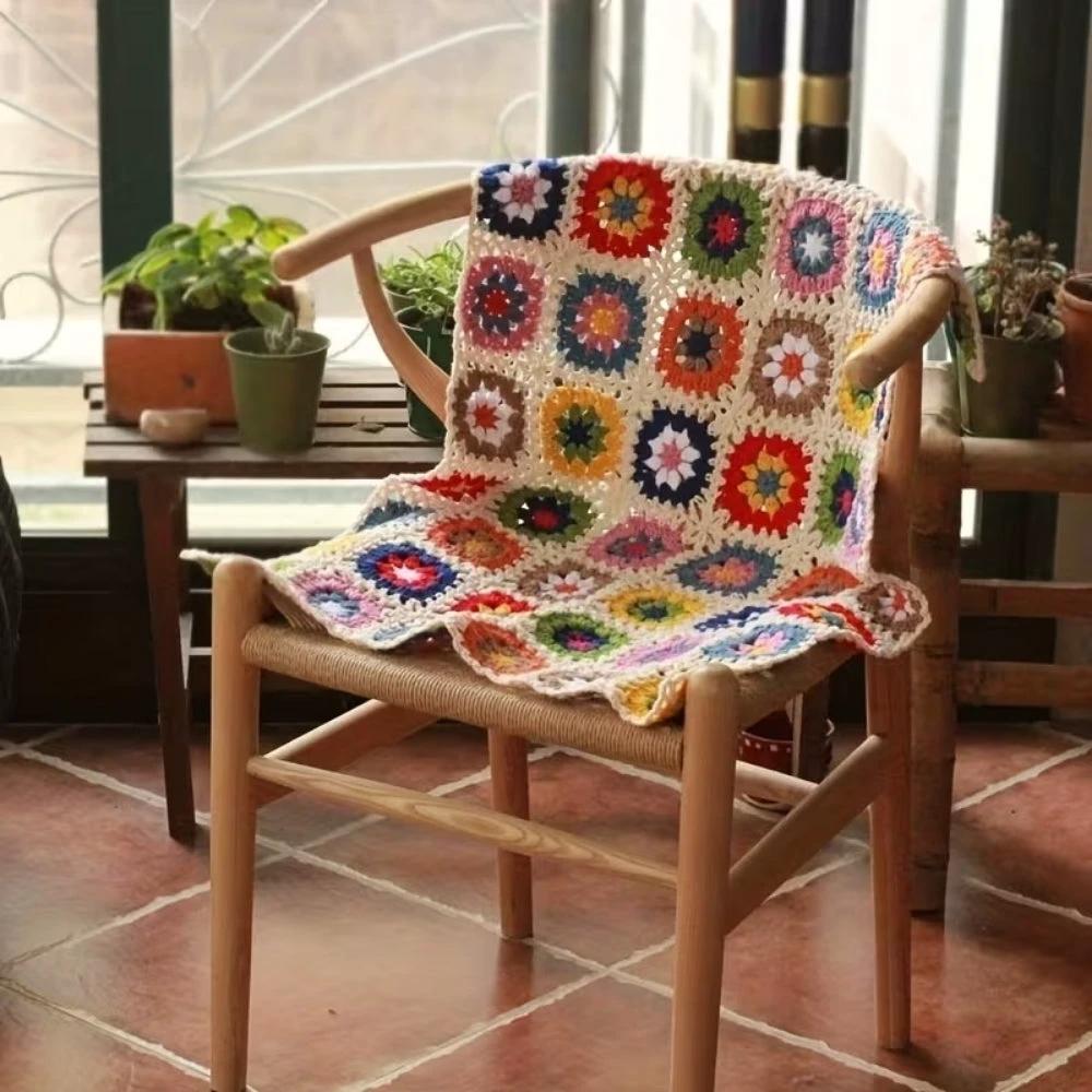 Blooming Crochet Flower Blanket by Casa & Beyond