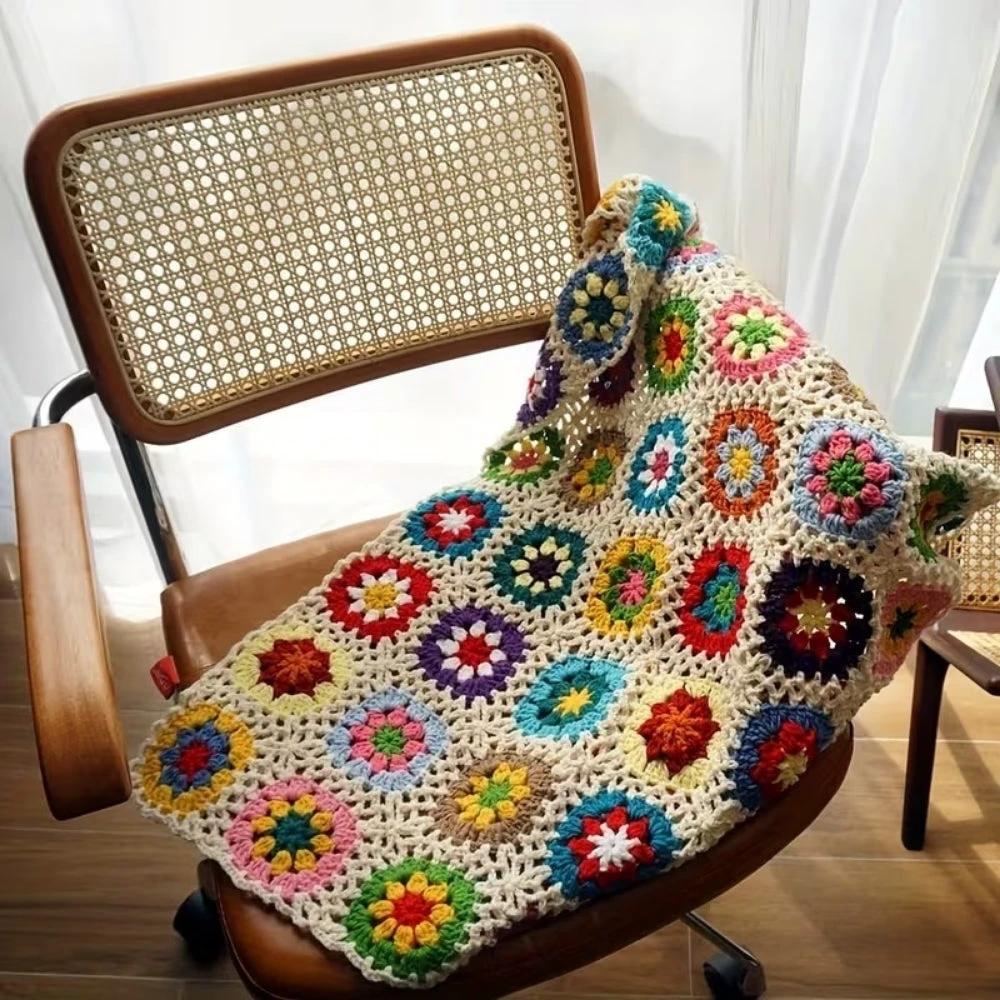 Blooming Crochet Flower Blanket by Casa & Beyond