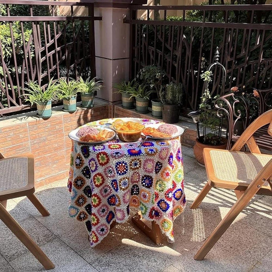 Blooming Crochet Flower Blanket by Casa & Beyond