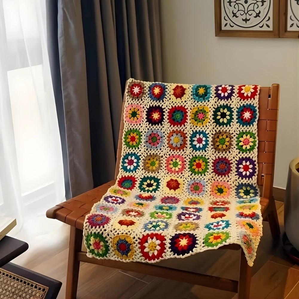 Blooming Crochet Flower Blanket by Casa & Beyond