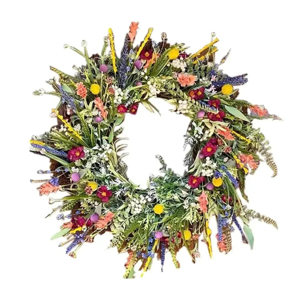 Bloomora – Handcrafted Lifelike Door Wreath with Seasonal Floral Arrangement by BowLift