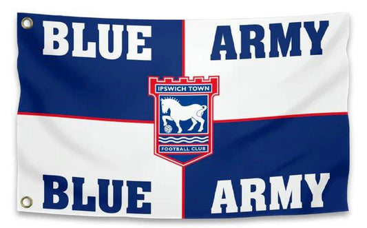Blue Army Flag Ipswich Town Football Club Flag 3x5ft Banner Polyester by flagsjustdoit