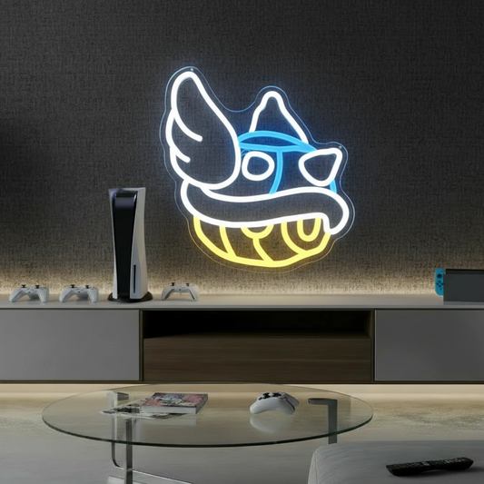 Blue Shell Led Neon Sign Gaming Room Decor Sign by Neonchics