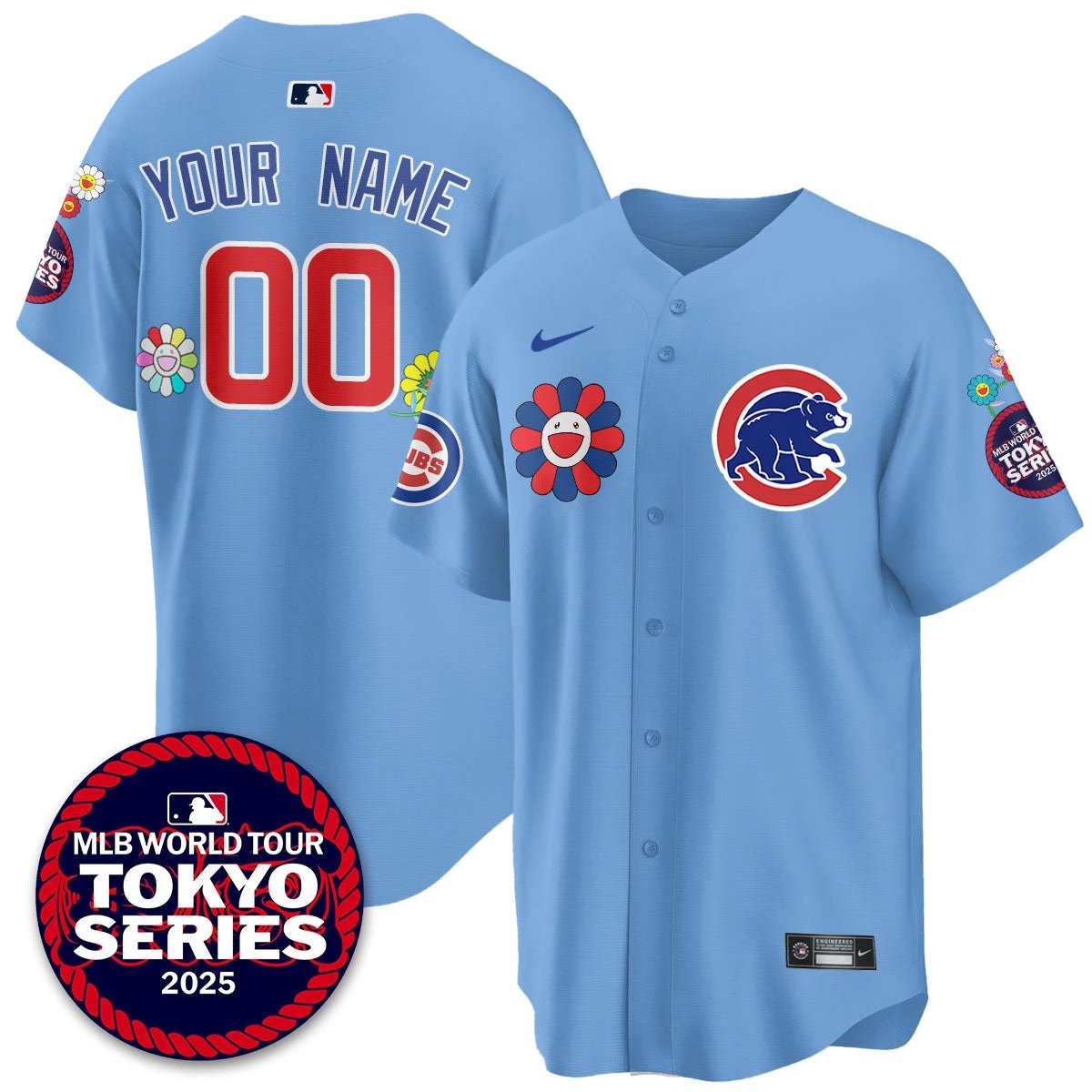 Chicago Cubs Tokyo Series 2025 Vapor Premier Limited Custom Jersey - Stitched by Chicago Cubs