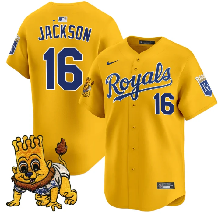 Bo Jackson Jersey #16 Kansas City Royals Sluggerrr Patch Vapor Premier Limited Stitched by My Store