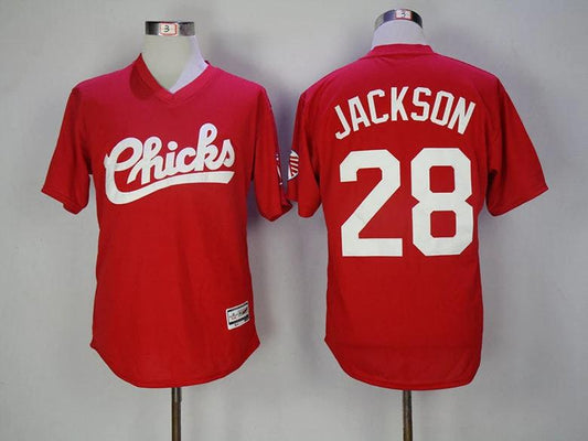 Bo Jackson #28 Chicks Movie Baseball Jersey Red by My Store