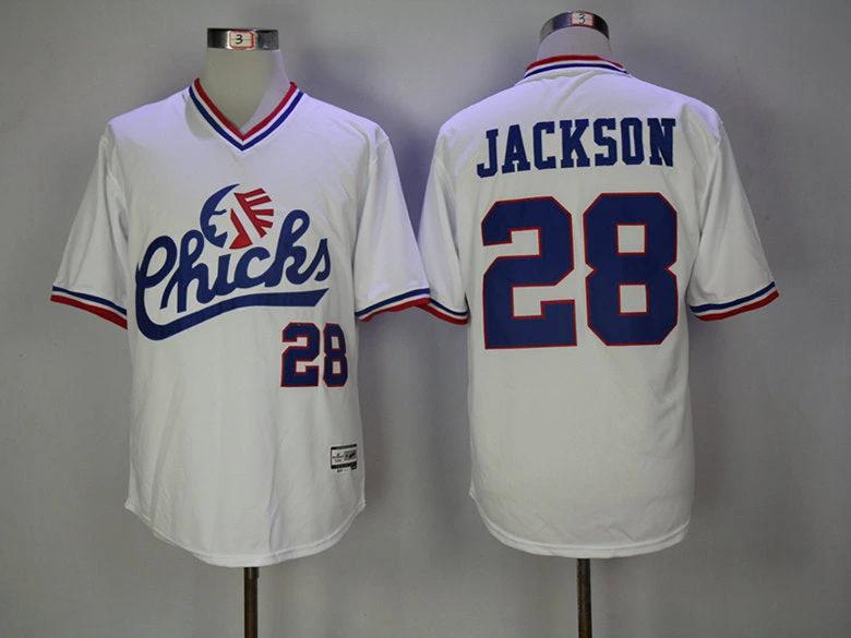 Bo Jackson #28 Chicks Movie Baseball Jersey White by My Store