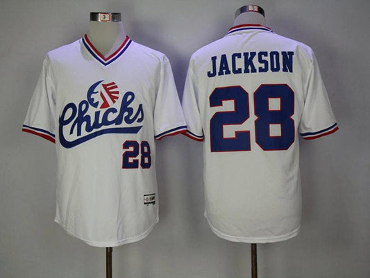 Bo Jackson #28 Chicks Movie Baseball Jersey White by My Store