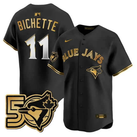 Bo Bichette Jersey #11 Toronto Blue Jays 50 Seasons Patch Stitched by My Store