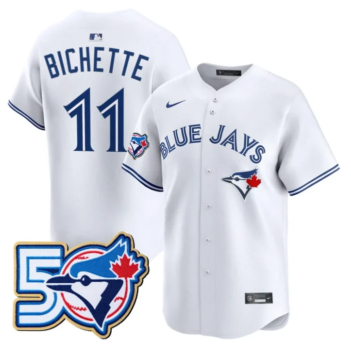 Bo Bichette Jersey #11 Toronto Blue Jays 50 Seasons Patch Stitched by My Store