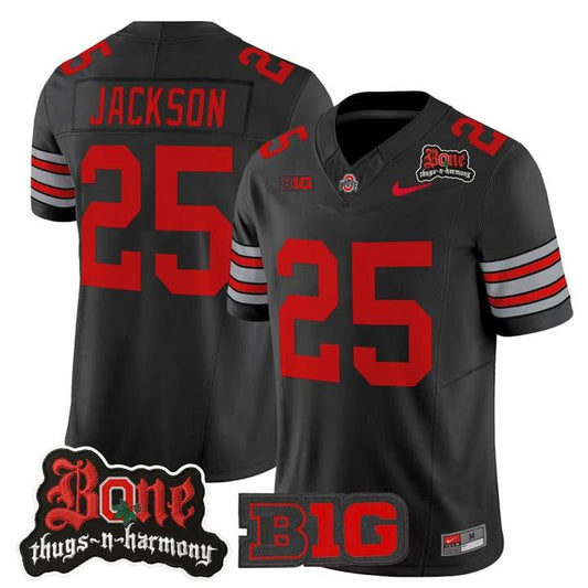 Bo Jackson Jersey #25 Ohio State Buckeyes Bone Thugs-N-Harmony Stitched by My Store NCAA Football Jerseys