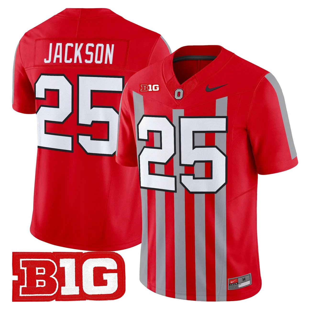 Bo Jackson Jersey #25 Ohio State Buckeyes Throwback Limited Stitched by My Store NCAA Football Jerseys