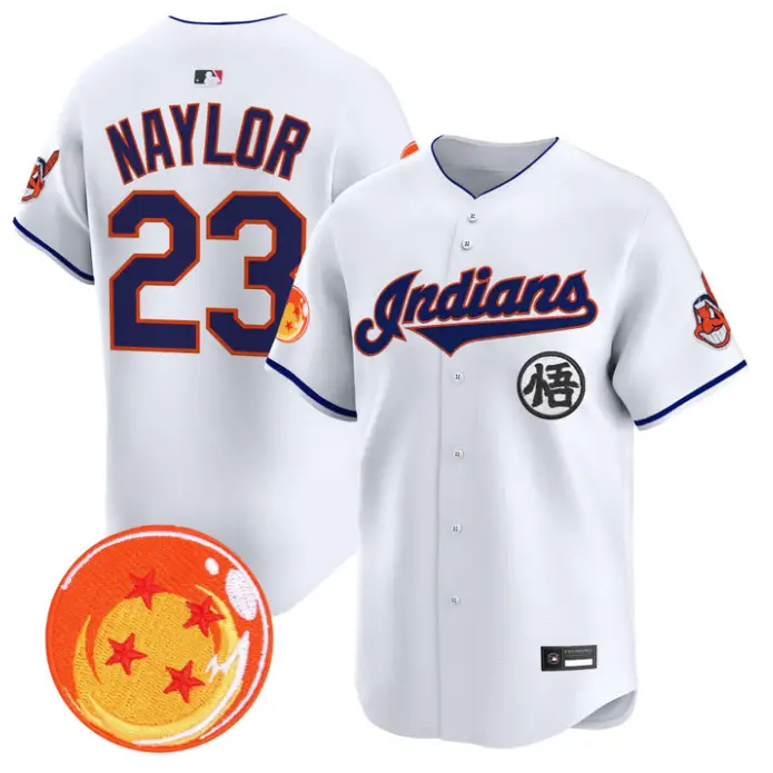 Bo Naylor Jersey #23 Cleveland Indians Dragon Ball Premier Stitched by My Store