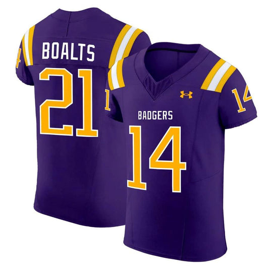 Boalts Jersey #14 Badgers Purple All Stitched by My Store NCAA Football Jerseys
