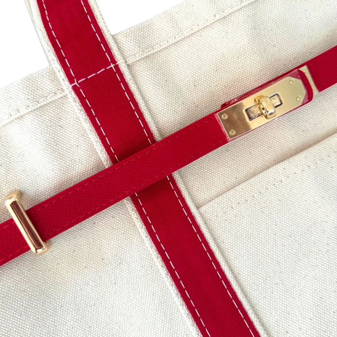 Premium canvas shopper with reinforced steel details by BowLift