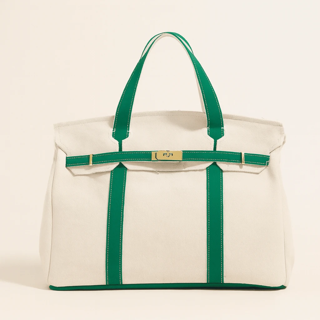 Premium canvas shopper with reinforced steel details by BowLift